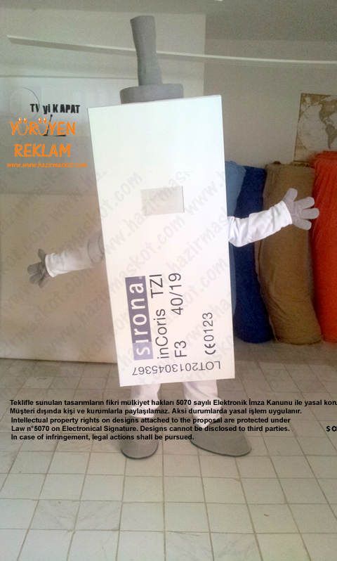 Sirona Protez Diş Maskot Kostümü / Büyük maskot kostümü