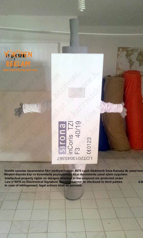 Sirona Protez Diş Maskot Kostümü / Büyük maskot kostümü