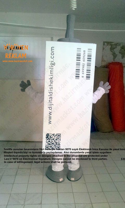 Sirona Protez Diş Maskot Kostümü / Büyük maskot kostümü