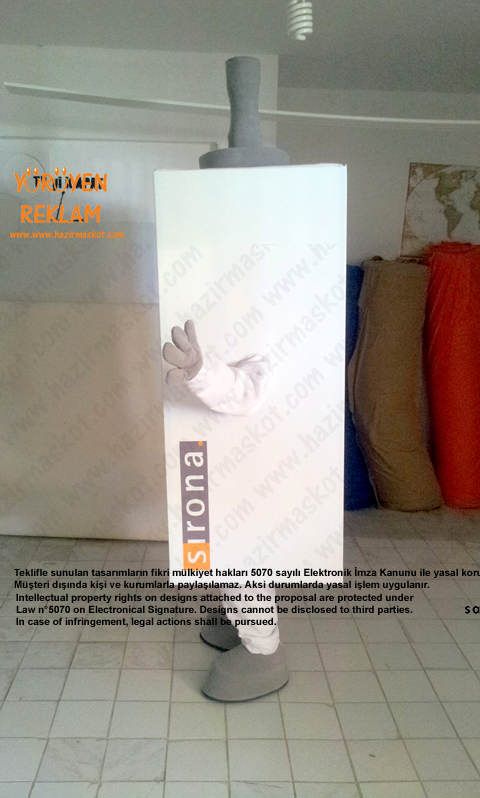 Sirona Protez Diş Maskot Kostümü / Büyük maskot kostümü