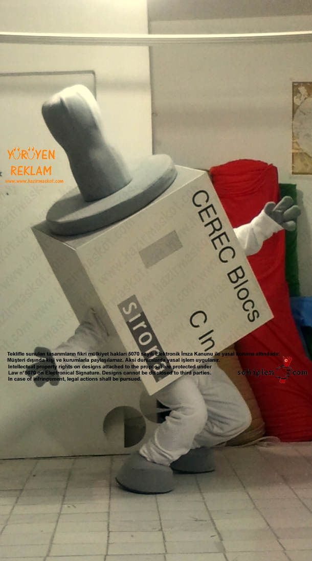 Sirona Diş Kısa Kutu Maskot maskot kostümü