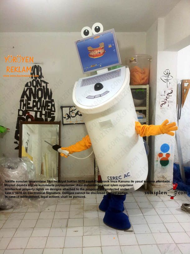 Sirona Diş Makina Maskot kostüm maskot kostümü