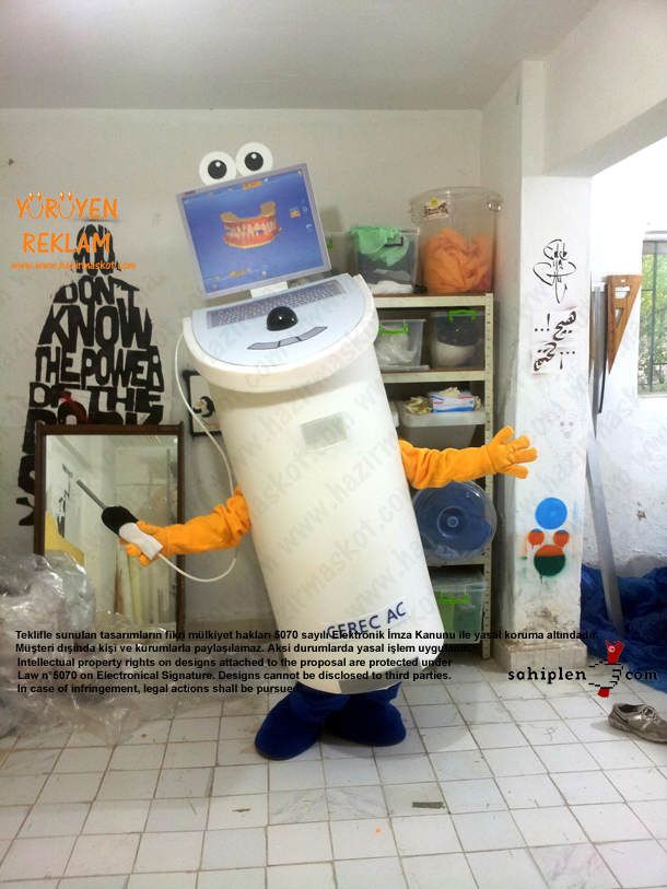 Sirona Diş Makina Maskot kostüm maskot kostümü