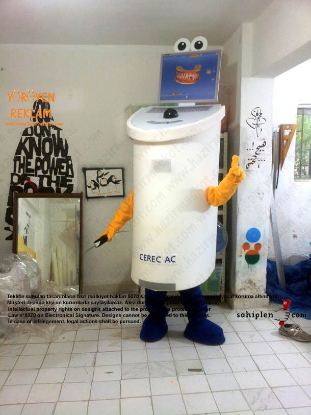 Sirona Diş Makina Maskot kostüm maskot kostümü