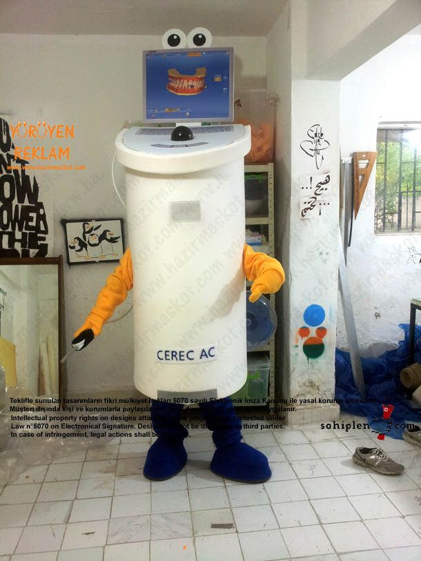 Sirona Diş Makina Maskot kostüm maskot kostümü