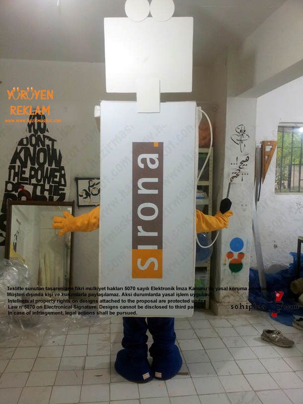 Sirona Diş Makina Maskot kostüm maskot kostümü