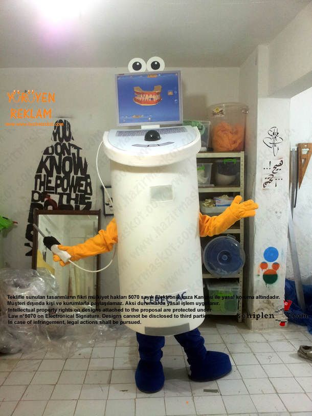 Sirona Diş Makina Maskot kostüm maskot kostümü