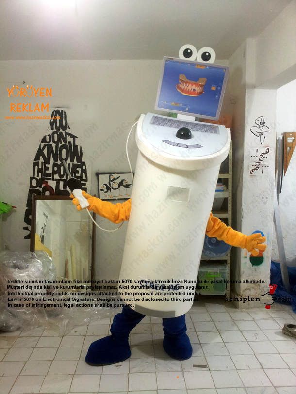 Sirona Diş Makina Maskot kostüm maskot kostümü