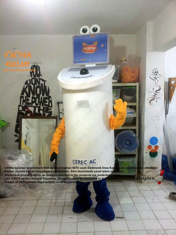Sirona Diş Makina Maskot kostüm maskot kostümü