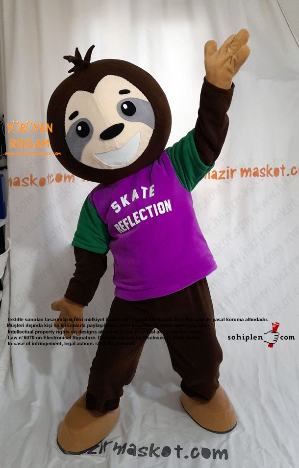 Tembel Hayvan Sloth Maskot Kostümü maskot kostümü