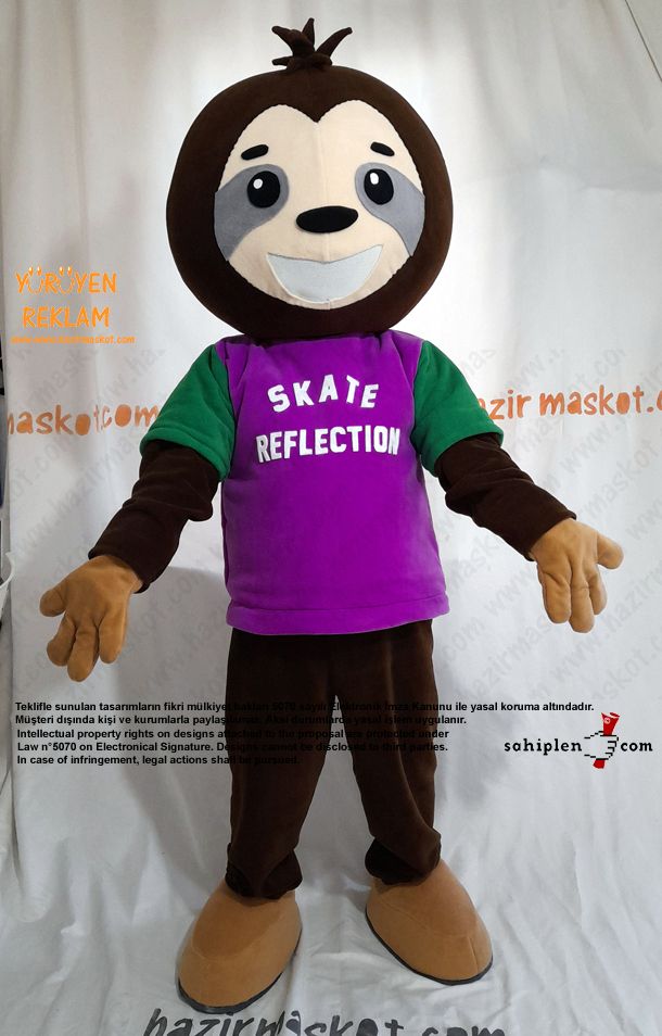 Tembel Hayvan Sloth Maskot Kostümü maskot kostümü