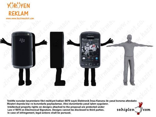 BlackBerry Mascot Costume maskot kostümü