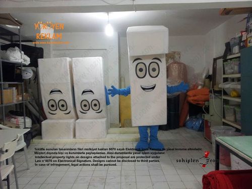 7 rakamı maskot kostümü / Volkswagen Almanya maskot kostümü