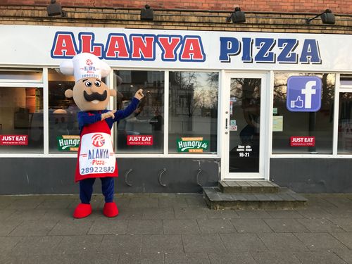 Pizza Ustası Maskot Kotümü / Alanya Pizza Danimarka maskot kostümü