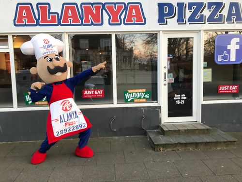 Pizza Ustası Maskot Kotümü / Alanya Pizza Danimarka maskot kostümü