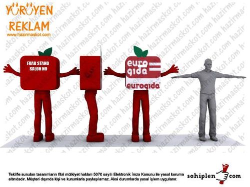 Euro Gıda Logo Maskotu maskot kostümü