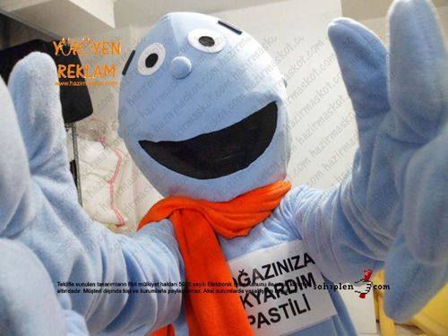 Strepsil Bay Boğaz Maskotu maskot kostümü