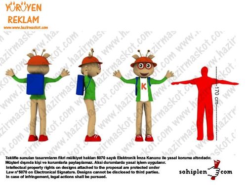 Uzaylı Çocuk Maskot Kostümü maskot kostümü
