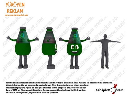 Avşar Soda Şişe Maskot Kostümü maskot kostümü