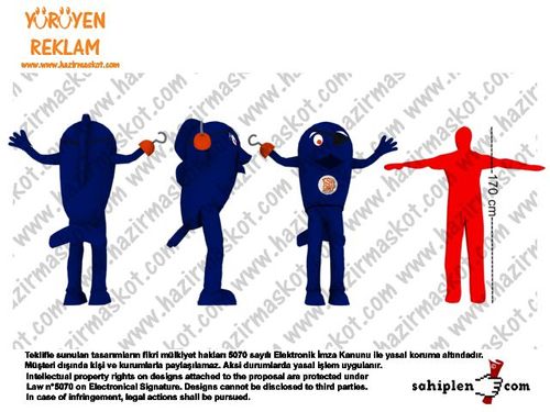 Korsan Balık Maskot Kostümü maskot kostümü