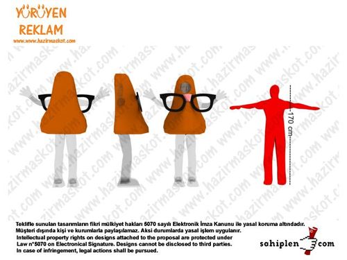 Burun maskot kostümü maskot kostümü