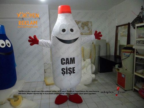 Cam şişe Maskot / Geri Dönüşüm maskot kostümü