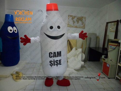 Cam şişe Maskot / Geri Dönüşüm maskot kostümü