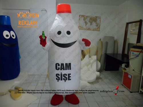 Cam şişe Maskot / Geri Dönüşüm maskot kostümü