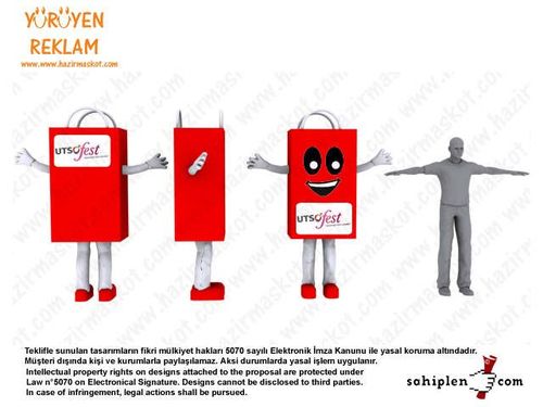 UşaK Sanayi ve Ticaret Odası Çanta Maskotu maskot kostümü