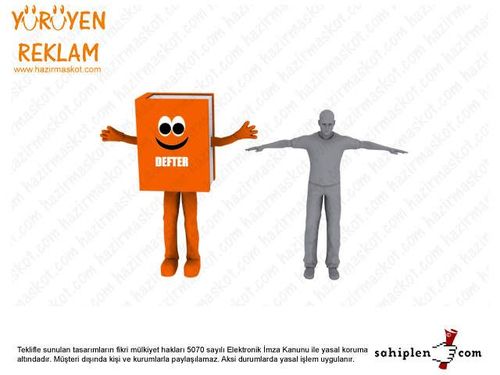 Kitap Maskot maskot kostümü