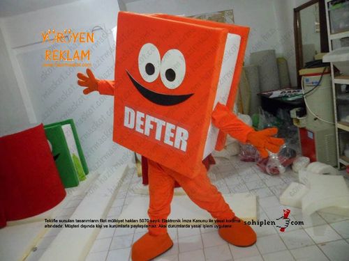 Defter Maskot Kostümü maskot kostümü