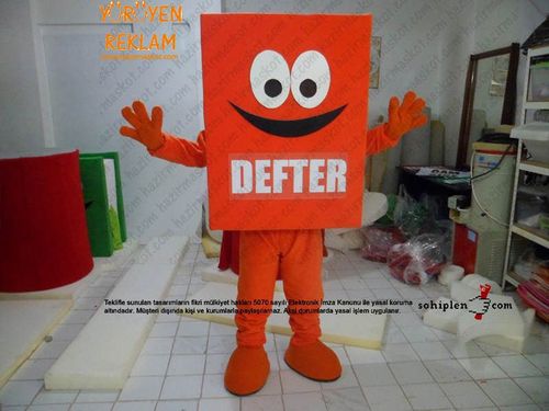 Defter Maskot Kostümü maskot kostümü