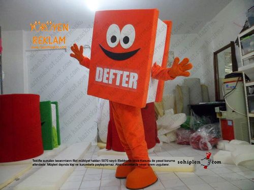Defter Maskot Kostümü maskot kostümü