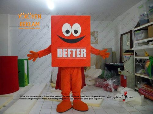 Defter Maskot Kostümü maskot kostümü