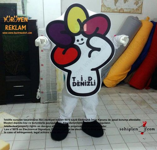İŞARET DİLİ LOGO MASKOTU / T.İ.D. maskot kostümü