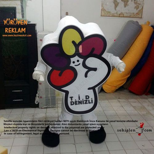 İŞARET DİLİ LOGO MASKOTU / T.İ.D. maskot kostümü