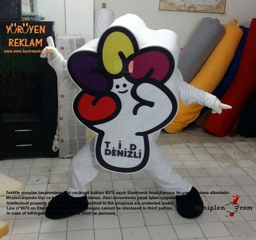İŞARET DİLİ LOGO MASKOTU / T.İ.D. maskot kostümü
