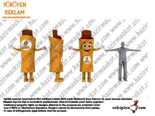 Dürüm Maskot Kostümü maskot kostümü
