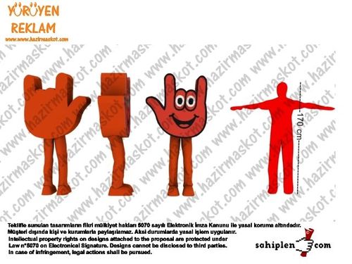 El maskot kostümü maskot kostümü