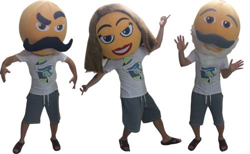 Emoji Maskot / Tambu Klavye maskot kostümü