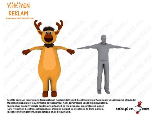 Geyik Maskot maskot kostümü