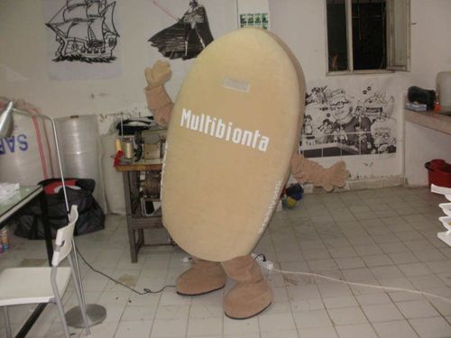 Multibionta İlaç Maskotu maskot kostümü