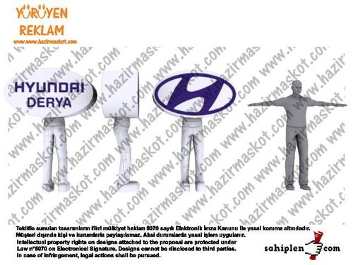 Hyundai Logo Maskotu maskot kostümü