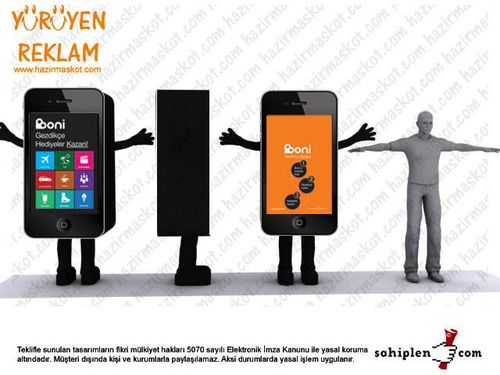 iPhone Boni App Maskotu maskot kostümü