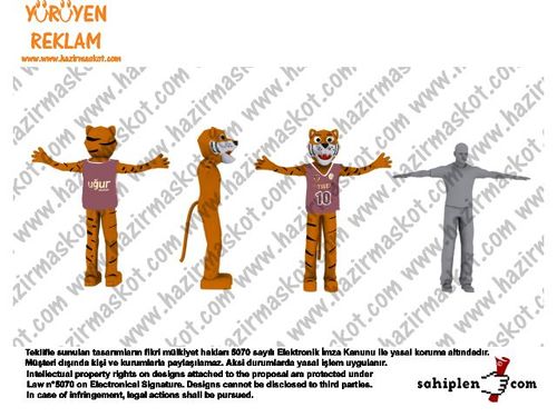 Kaplan Maskot Kostümü maskot kostümü
