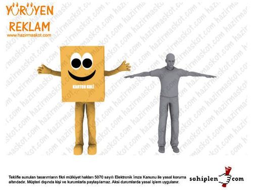 Karton Koli Maskotu maskot kostümü