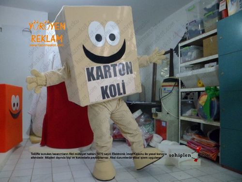 Karton Koli Maskot / Geridönüşüm Maskot maskot kostümü