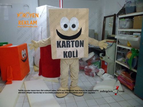 Karton Koli Maskot / Geridönüşüm Maskot maskot kostümü