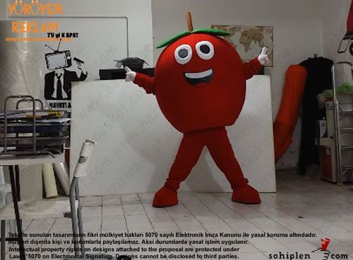 Kiraz Maskotu / Malatya Yeşilyurt Belediyesi / Cherry Mascot maskot kostümü