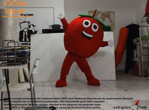 Kiraz Maskotu / Malatya Yeşilyurt Belediyesi / Cherry Mascot maskot kostümü